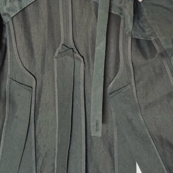 +MINT+ ANN DEMEULEMEESTER heavy cotton, oversized/long black blazer (EUR 42) - Picture 15 of 15